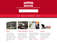 Tablet Screenshot of kasparieconstruction.com